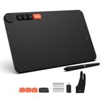 VEIKK Voila L Graphic Tablet 10 x 6 Inch Drawing Tablet with Pressure-Sensitive Pen, 4 Adjustment Mechanical Buttons and 1 Wheel Graphics Tablet for Drawing, Online, E-Signatures, Photo and Video