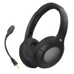 iKF King Pro Hybrid Active Noise Cancelling Headphones with Multiple Modes, HiFi Sound Deep Bass, Up to 125H Playtime, Built -in+External Mic, Bluetooth V5.3 Headset, Multipoint Connection，Black