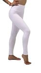 High Waist Womens Leggings - Active Workout Leggings - Tummy Control Soft Ankle Length Leggings for Women(S—M White…