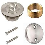 Wholesale Plumbing Supply Conversion Kit Bathtub Tub Drain Assembly, All Brass Construction - Brushed Nickel