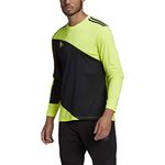 adidas Men's Squadra 21 Goalkeeper Jersey, Team Solar Yellow/Black, Large