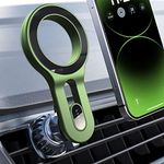 LISEN for iPhone 16 MagSafe Car Mount, [Quick Install] Ultra Magnetic Long Arm Mag Safe Car Phone Holder Vent, Car Accessories Fit for iPhone 16 Pro Max 15 14 13 12 Plus Mini Men Women, Green