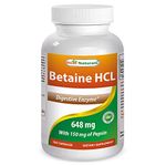 Best Naturals Betaine HCL -648 mg Capsules (250 Capsule)