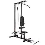 GYM MASTER Stationary Lat Pulldown Machine with Extra Pulley for Seated Rows and Strap for Weighted Ab Crunches