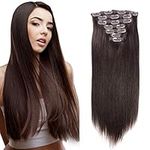 18" Clip in Human Hair Extensions F