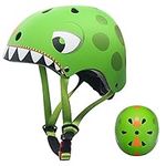 Kids Helmet for 2-8 years old Boys Girls Toddler Bike Helmets Lightweight Dinosaur Multi-Sports Helmet Safety Protection Gear for Cycling Skateboard Scooter, Birthday Gifts for Kids (Dinosaur helmet)