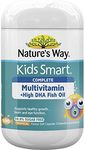 Natures Way Kids Smart Complete Multivitamin High Dha Fish Oil Tablets, 100 count