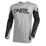 O'Neal | Motorcycle-Jersey | Enduro Motocross | Breathable Fabric, Padded Elbow Protection, fit for Maximum Freedom of Movement | Jersey Element Threat | Adult | Black Grey | Size L