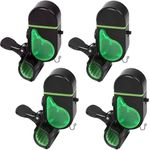 MuNanshan New 4Pcs Fishing Bite Alarm, Sensitive Electronic Fishing Alarms Indicator, Sound Bite Alert Bell with LED Lights (HBL-02E)
