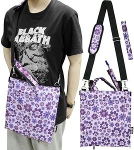 MDSTOP Catheter Bag Holder, Urine Drainage Bag Holder with Drain Tube Cover & Adjustable Strap, Privacy & Secure for Urostomy Foley Catheter Users, Fits Wheelchair Walker Bed (Purple) (Purple)