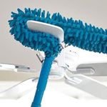 Lexazo Flexible Feather Magic Microfiber Cleaning Duster Brush with Extendable Rod, Dust Cleaner for Home, Fan Cleaning Brush with Long Rod, Dusters for House Cleaning (Multi-Color)