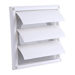 Wall Mount Duct Shutter, 6 inch 8 inch Outdoor Louver Gable Vent Hood for Home Attic Grow Tent HVAC Systems(20 * 20CM)