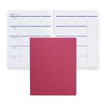 Erin Condren 8x10 Softbound Teacher Lesson Planner (July 2024 - June 2025)- Fuchsia Classic Design, Vegan Leather Covers and Layflat Binding Lefty-Friendly Teacher Planner with 80 Lb Text Weight Paper