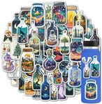 102 PCS World in Bottle Stickers,Ae