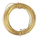 20 Feet (6m) Brass Picture Frame Wire 0.7mm/ 0.03inch Heavy Duty Metal Hanging Wire for Photo Frame Mirror Artwork Clock