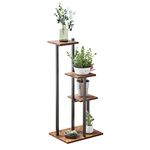 VonDream 3 Tier Plant Stand Indoor, Tiered Plant Stands for Indoor Plants Multiple, Corner Flower Stand for Living Room, Multi-Layer Vintage Design Plant Shelf