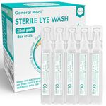 General Medi Eye Wash - Sterile Saline Solution 20ml/0.9% (Pack of 25)