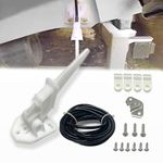 Marine Boat Universal Speedometer Pitot Tube Kit, Automatic Kick-up Pilot Tube Assembly Up to 80 MPH with 20 feet PVC Tubing