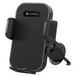 Portronics Clamp Y Adjustable Air Vent Smartphones Mobile Holder for Car with 360° Rotational, One Click Release Button, Compatible with 4.8 to 6.8 inch Devices(Black)