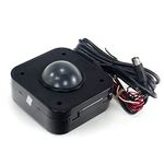 Atomic Market 2.25 Inch LED Arcade Game Trackball PS/2 Connection Compatible with PC or Raspberry Pi