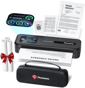 Phomemo M832D Portable Printer with Touchscreen for Travel with a Carry Case and 3 Rolls of Thermal Paper, Wireless Thermal Printer Inkless Bluetooth, Compatible with iOS, Android, PC