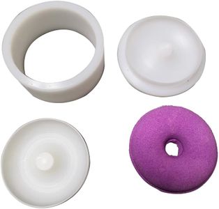 Plastic 3D Bath Salt Ball Round Solid Ball Shaped Doughnut-Shaped Shampoo Press bar Mold 2.5inch 6.35CM Diameter max Volume 95g Bath Bomb soap Mold (Doughnut)