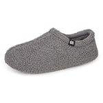 VeraCosy Women's Curly Fur Slippers Fuzzy Comfy Lightweight Breathable Memory Foam Anti-Slip House Shoes Grey, 6.5 UK