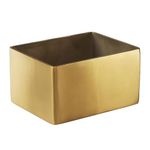 American Metalcraft GSPH4 Rectangular Gold Sugar Packet Holder, Satin Finish, 2 3/4-Inches