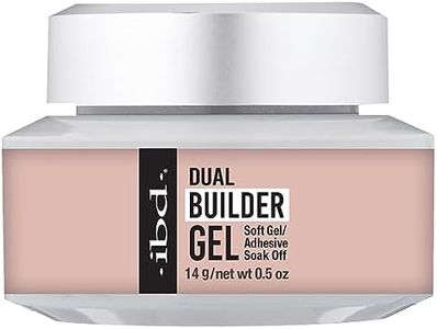 ibd Dual Builder Gel in Barely Nude, Soft Gel/Adhesive, Easy Soak Off, 0.5 oz