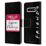 Head Case Designs Officially Licensed Friends TV Show Regina Phalange Key Art Leather Book Wallet Case Cover Compatible With Samsung Galaxy S10