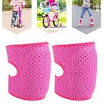 Children Knee Pads, Kids Elbow Pads, Knee Protectors, Toddlers Kids Leg Warmers, Baby Knee Pads For Crawling, Anti-skidding Knee Sleeves, Knee Support (Rose Red)