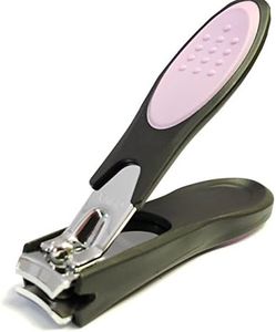 Nail Clipper with Comfort Grip Nail Catcher - Chrome Plated Toenails Clippers Nail Cutter Catches Clippings Sharp Sturdy Trimmer Stainless Steel for Men and Women