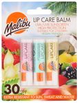 Malibu Sun SPF 30 Lip Balm Sunscreen, Watermelon, Mint and Vanilla, 3 x 5g,