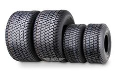 WANDA 4 Pack 15x6-6 & 20x10-8 Ride Lawn Mower Turf Tires 4 PR