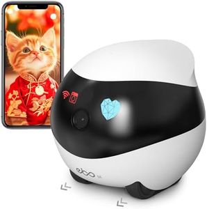 Enabot EBO SE Heimtierkameras mit EBO ROLA-PET App,1080P WLAN Mobiler Überwachungskamera Innen mit Nachtsicht,kabellose Haustierkamera mit Auto-Cruise,Selbstaufladung, Bewegungserkennung, 2 Wege Audio