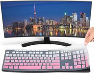 KeyCover - Ultra Thin Keyboard Cover Compatible with Logitech K200 K260 K270 MK200 MK260 MK270 MK275 Keyboard - Gradual Pink