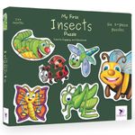 TOYKRAFTT Toddler Puzzles Set - 3 Piece Kids Puzzle for 2-3 Years, Educational Jigsaw Puzzle | My First Insects Puzzles