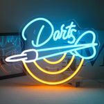 Horseneon Dart Neon Sign, Darts Bar Neon Light Dartboard Neon Light Sign for Wall, Game Led Sign for Pub Home Bar Club Man Cave Restaurant Shop Game Room Decor