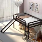 Costzon Twin Loft Bunk Bed with Sli