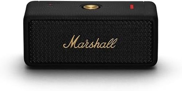 Marshall Emberton II Portable Bluetooth Speaker (Black and Brass)