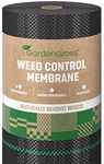 GardenGloss 50m2 Weed Control Membrane (100gsm) - Water Permeable and Tearproof Weed Barrier Fabric - Weed Control Fabric with High UV-Stabilisation (50m x 1m, 1 roll)