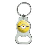 GRAPHICS & MORE Minions Stuart Face Keychain with Bottle Cap Opener