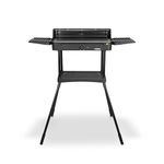 Tower Standing Outdoor/Indoor Electric BBQ Grill, Temperature Controls, Stainless Steel, Easy Clean, Non-Stick Plate, 2200W, Black, T14054