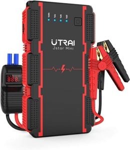 UTRAI 2000A Booster Batterie Voiture, 13800mAh Batterie Voiture Demarreur de Voiture (7.5L Essence et 5.5L Diesel) 12V Chargeur Jump Starter avec Détection Intelligente Lamp LED, Écran LCD
