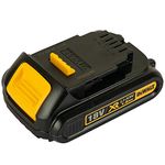 DeWalt DCB181-XJ 18V XR Lithium-Ion 1.5Ah Battery, Yellow/Black, 1.57 in*3.94 in*2.36 in