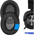 Geekria Sport Cooling Gel Replacement Ear Pads for Logitech G Pro, G Pro X, G433, G233 Headphones Earpads, Headset Ear Cushion Repair Parts (Extra Thick/Black)