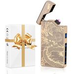 Fathers Day Dad Gift: Electric Arc Plasma Lighter USB C Rechargeable Lighter, Briquet électrique USB Rechargeable, Electronic Windproof Lighter for Men, Camping, Outdoor, Gift for Dad Him Men