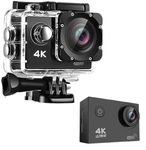 VYNEX 4K Ultra HD Action Camera with WiFi | 30m Waterproof Sports Cam with 170° Wide Angle| 30fps Recording | Micro HDMI Port | Ideal for Outdoor & Underwater Adventures |