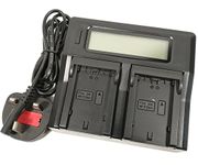 Jiexi® Quick LCD-Display Dual-Channel Mains Battery Charger for Sony NP-FZ100 BC-QZ1 Alpha A7RM3 A7R III A7R3 ILCE-A9 ILCE-9 ILCE9 Digital Camera