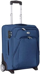 CABIN 5620 Valigia Trolley morbido, bagaglio a mano 55x40x20 con 2 ruote Grandi e Chiusura a combinazione, grande valigia spaziosa e resistente